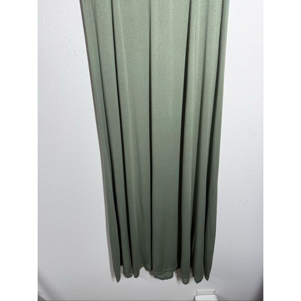Carnaby Sage Green Maxi Dress Size S Minimalist Boho Flowy European Collection - Picture 4 of 16